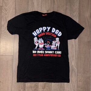 Full Send Black Happy Dad Graphic T-Shirt